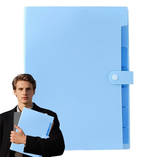 Wuyooprt Hängeregister | Belegorganizer | A4 Größe Portable Vielfältige Aufbewahrungslösung Mit Farbigen Etiketten Und Sieben Fächern Für Schule Büro Rechnungen Belege von Wuyooprt