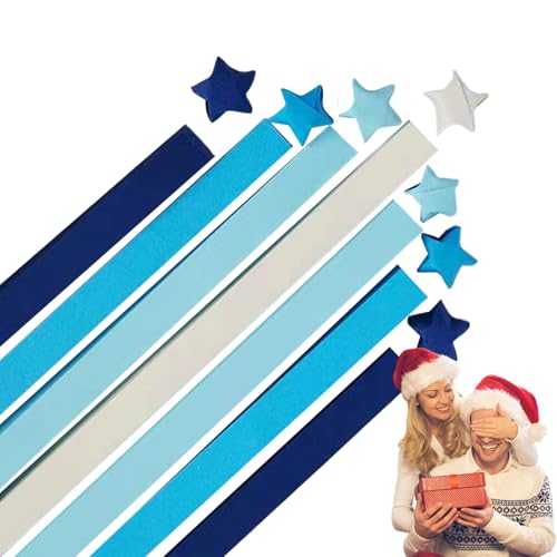 Wuyooprt Sternpapier - 1350 Blatt Papiersterne-Streifen,Bastelpapier für Glückssterndekoration, doppelseitiges Sternpapier für den Schulunterricht von Wuyooprt