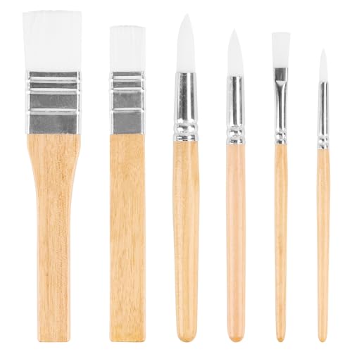 6 Stück Pinselset acrylfarben,Pinsel Aquarell, Wasserfarben Artist Brushes Pinsel, Pinsel-Set für Acrylfarben, Aquarelle, Öle, Gouache, Kinder, Künstler 6 Stück Pinselset acrylfarben,Pinsel Aquarell, Wasserfarben Artist Brushes Pinsel, Pinsel-Set für Acrylfarben, Aquarelle, Öle, Gouache, Kinder, Künstler von Wvu & Wvo