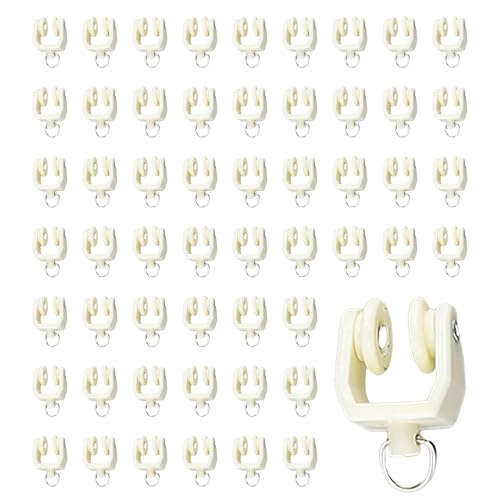 35 Stück Vorhangrollen für flexible Kunststoff Vorhangschienen, Doppelrad Gleiter für schwere Vorhänge für Fenster, Duschvorhänge und Raumteiler, Zubehör für Deckenvorhangschienen,biegbar und flexibel 35 Stück Vorhangrollen für flexible Kunststoff Vorhangschienen, Doppelrad Gleiter für schwere Vorhänge für Fenster, Duschvorhänge und Raumteiler, Zubehör für Deckenvorhangschienen,biegbar und flexibel von Wvxilyr