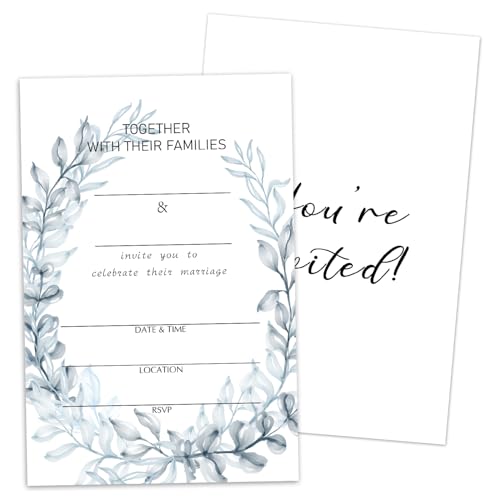 Hochzeitseinladungen mit Blumenmuster, zum Ausfüllen für Brautpaare, Herr und Frau, mit Umschlägen, Hochzeits- und Hochzeitsparty, Feier, Dekoration, N28, 25 Stück Hochzeitseinladungen mit Blumenmuster, zum Ausfüllen für Brautpaare, Herr und Frau, mit Umschlägen, Hochzeits- und Hochzeitsparty, Feier, Dekoration, N28, 25 Stück von WwongxianB