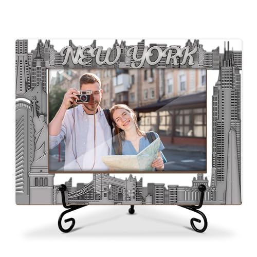 New York Gifts Holz-Bilderrahmen, Hochzeit, Flitterwochen, Urlaub, Geschenke für Paare, Tischdekoration, 10,2 x 15,2 cm, Bilderrahmen Geschenke für Freunde, BFF, New York Souvenirs, Zuhause, Büro, New York Gifts Holz-Bilderrahmen, Hochzeit, Flitterwochen, Urlaub, Geschenke für Paare, Tischdekoration, 10,2 x 15,2 cm, Bilderrahmen Geschenke für Freunde, BFF, New York Souvenirs, Zuhause, Büro, von WwongxianB
