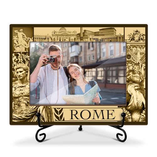 WwongxianB Rome Gifts Holz-Bilderrahmen, Hochzeit, Flitterwochen, Urlaub, Geschenke für Paare, Tisch-Display, 10 x 15 cm, Bilderrahmen Geschenke für Freunde, BFF, Rom-Souvenirs, Zuhause, Büro, WwongxianB Rome Gifts Holz-Bilderrahmen, Hochzeit, Flitterwochen, Urlaub, Geschenke für Paare, Tisch-Display, 10 x 15 cm, Bilderrahmen Geschenke für Freunde, BFF, Rom-Souvenirs, Zuhause, Büro, von WwongxianB