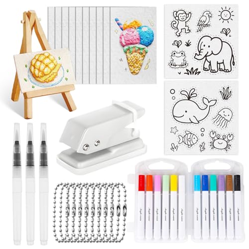 Wxgoqrcn 39 Stück Set mit Magic Puffy Paint, Malset für Kinder aus Zellstoff und Baumwolle, mit 3D Schwamm Malpapier und 12 Farben Pinsel, für DIY-Kreationen und Herstellung Dekorativer Geschenke Wxgoqrcn 39 Stück Set mit Magic Puffy Paint, Malset für Kinder aus Zellstoff und Baumwolle, mit 3D Schwamm Malpapier und 12 Farben Pinsel, für DIY-Kreationen und Herstellung Dekorativer Geschenke von Wxgoqrcn