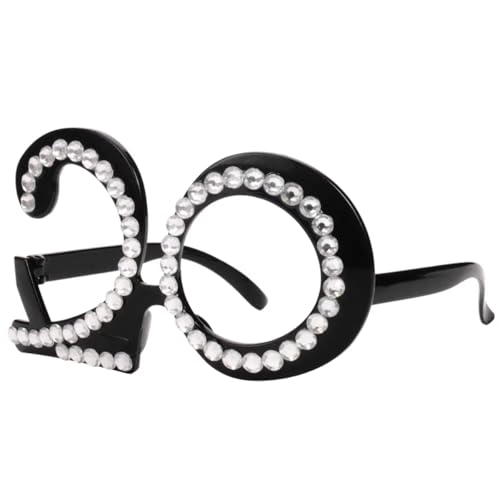 Wxinsheng Geburtstagsbrille,Geburtstag Brille Zum 20,Geburtstagszubehör,Geburtstag Mit Rahmen Aus Strasssteinen Einzigartige Brille,Modische Brille,Unisex für Party Dekorationen Jahrestag Wxinsheng Geburtstagsbrille,Geburtstag Brille Zum 20,Geburtstagszubehör,Geburtstag Mit Rahmen Aus Strasssteinen Einzigartige Brille,Modische Brille,Unisex für Party Dekorationen Jahrestag von Wxinsheng
