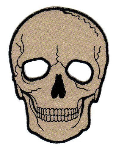 Totenkopf Skull Aufnäher Bügelbild Aufbügler Iron on Patches Applikation von Wxkl