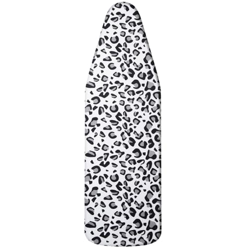 Bügelbrettbezug 130X45 Schwarzer Leopard Druck Klassischer Baumwollbezug,bügelbrettbezüge Für Dampfbügeleisen, Mit Eingebauter Hitzereflektion Mit Schnurbindung & Stretch-System Bügelbrettbezug 130X45 Schwarzer Leopard Druck Klassischer Baumwollbezug,bügelbrettbezüge Für Dampfbügeleisen, Mit Eingebauter Hitzereflektion Mit Schnurbindung & Stretch-System von Wxlmom