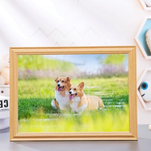 Wycian Bilderrahmen Holz Vintage Photo Frame Large 28X43cm Holz Horizontal und Vertikal Tischplatte Wand Rechteck Upgrade 2.0 für Home Décor von Wycian