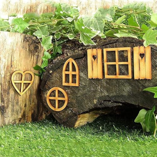 Feengartentür aus Holz, blanko, Tür, Feenhaus und Fenster, Ornamente, Baumstatuen für Baumstamm, Hof, Dekoration, Gartenskulpturen und Statuen, Miniaturgebäude und Strukturen, 6 Stück Feengartentür aus Holz, blanko, Tür, Feenhaus und Fenster, Ornamente, Baumstatuen für Baumstamm, Hof, Dekoration, Gartenskulpturen und Statuen, Miniaturgebäude und Strukturen, 6 Stück von Wyjuan