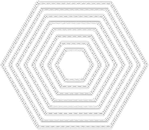 Set mit 8 sechseckigen Hintergrund-Stanzformen aus Metall, Prägeschablonen für Thanksgiving, Weihnachten, Grußkarten, Papier, Basteln, Dekoration, Kartenherstellung, Zubehör, Scrapbooking, Stanzformen Set mit 8 sechseckigen Hintergrund-Stanzformen aus Metall, Prägeschablonen für Thanksgiving, Weihnachten, Grußkarten, Papier, Basteln, Dekoration, Kartenherstellung, Zubehör, Scrapbooking, Stanzformen von Wyjuan