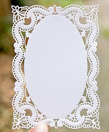 Stanzformen für Kartenherstellung, Spitzenloch, rechteckiger Rahmen, Metall-Stanzformen, Prägeschablone für DIY, Scrapbooking, Album, Foto, Handwerk, Papierkarten, Kartenherstellung, Zubehör Stanzformen für Kartenherstellung, Spitzenloch, rechteckiger Rahmen, Metall-Stanzformen, Prägeschablone für DIY, Scrapbooking, Album, Foto, Handwerk, Papierkarten, Kartenherstellung, Zubehör von Wyjuan