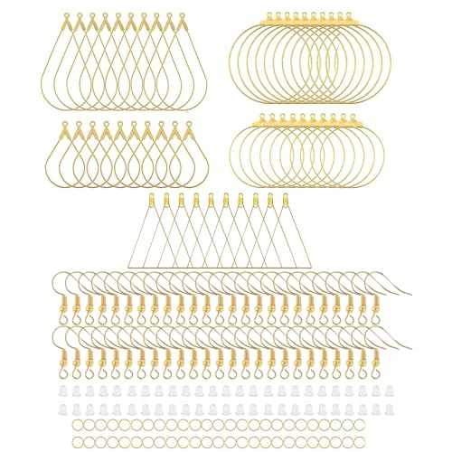 200pcs Ohrring Haken Ohrdrähte Ohrdrahtfunde Legierung Legierung Perlen Rahmen Juwelierentwicklung Teil Für Die Herstellung Von Vorräten von Wynrzyj