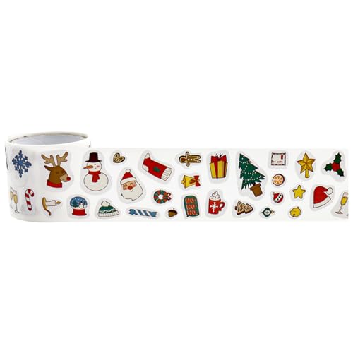 300pcs Weihnachtsaufkleber Kinder Belohnung Aufkleber Cartoon Aufkleber Für Verpackung Scrapbooking Journal Laptop Snowboard von Wynrzyj