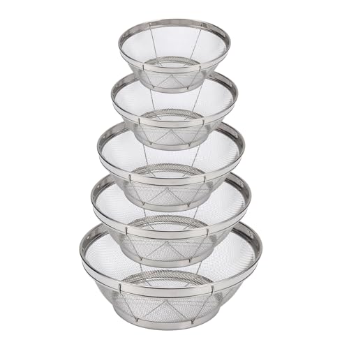 Fine Meshes Edelstahl Küche Colander Resistent Sieb Zum Präzisen Sieben Und Anstrengenden Entwässerungswerkzeug Fine Meshes Edelstahl Küche Colander Resistent Sieb Zum Präzisen Sieben Und Anstrengenden Entwässerungswerkzeug von Wynrzyj