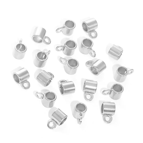 Packung Mit 20 Runden Edelstahl Charmeanhänger Tragbare Perlen Mit 2 Mm Loch Für Armbänder Ohrringe Und Halsketten von Wynrzyj