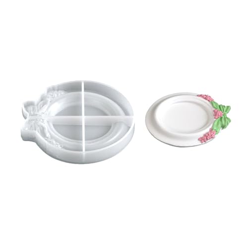 Silikon Crafting Formschmuckschalen Formen Schleifknoten Thema Dekorative Tablettsform von Wynrzyj