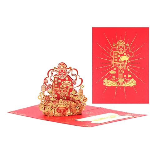 Wynrzyj 2025 Chinesische Neujahrskarte Mit Umschlag Spring Festival Grußkarte 3D Paper Cut Spring Festival Card Für Männer Frauen Wynrzyj 2025 Chinesische Neujahrskarte Mit Umschlag Spring Festival Grußkarte 3D Paper Cut Spring Festival Card Für Männer Frauen von Wynrzyj