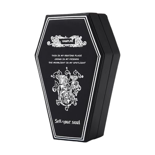 Wynrzyj Einzigartige Sargdesign Schmuck Aufbewahrung Box Weiche Pu Erschreckende Dekore Perfekt Für Ringe Halsketten Und Zubehör Halloween Schmuckschatulle Für Goten Wynrzyj Einzigartige Sargdesign Schmuck Aufbewahrung Box Weiche Pu Erschreckende Dekore Perfekt Für Ringe Halsketten Und Zubehör Halloween Schmuckschatulle Für Goten von Wynrzyj