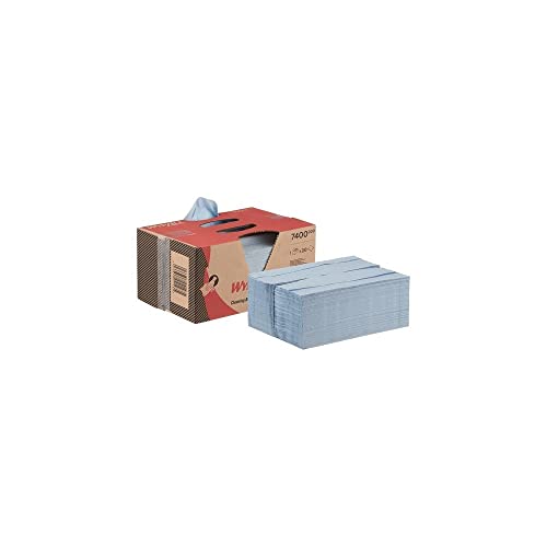 WypAll, 7400, L20 Papierwischtücher für Reinigung und Instandhaltungsarbeiten, BRAG Box, 2-lagig, blau, 280 Wischtüchern WypAll, 7400, L20 Papierwischtücher für Reinigung und Instandhaltungsarbeiten, BRAG Box, 2-lagig, blau, 280 Wischtüchern von Wypall
