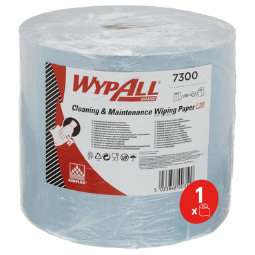 Wypall Wischtuch Rolle L20 - 2-lagig blau 500 Tücher. von Wypall
