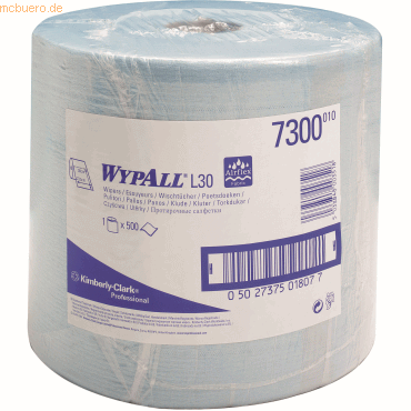 Wypall Wischtücher Wypall L20 Extra+ 2-lagig 38x23,5cm Großrolle blau Wypall Wischtücher Wypall L20 Extra+ 2-lagig 38x23,5cm Großrolle blau von Wypall