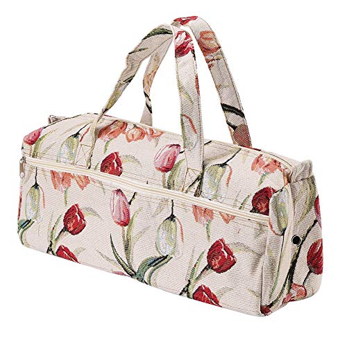 Stricktasche,Stricktasche, Strick-Aufbewahrungstasche, Fabric Crafts Strickbeutel-Aufbewahrungspullover Nähen Organizer-Tasche Stoffe Griffe (# 2) von Wytino
