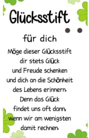 25 Sets Glücksstift, Abschiedsgeschenk Kleine Geschenke für Kollegen, Lehrer, Schuler, Mitarbeiter, Dankeschön Geschenke, Kugelschreiber mit Gravur, Glücksbringer Geschenk, Danke Erzieherin Geschenk von Wzczf