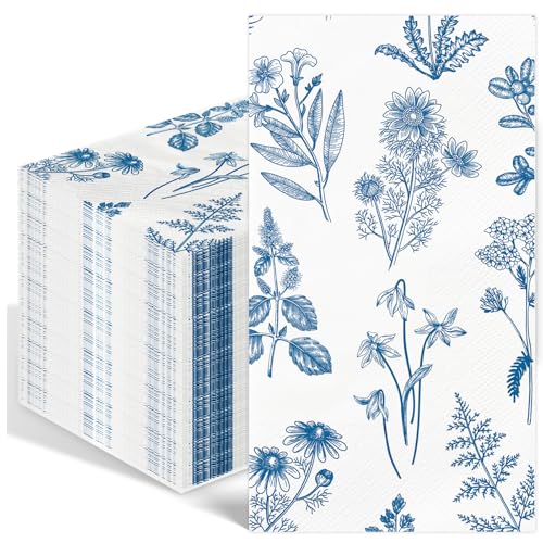 Servietten Blau und Weiß, Blaue Chinoiserie-Papierservietten, Einweg-Partyservietten für Geburtstage, Hochzeiten, Alltagsgeschirr, Catering, 3-lagig Servietten Blau und Weiß, Blaue Chinoiserie-Papierservietten, Einweg-Partyservietten für Geburtstage, Hochzeiten, Alltagsgeschirr, Catering, 3-lagig von Wzczf