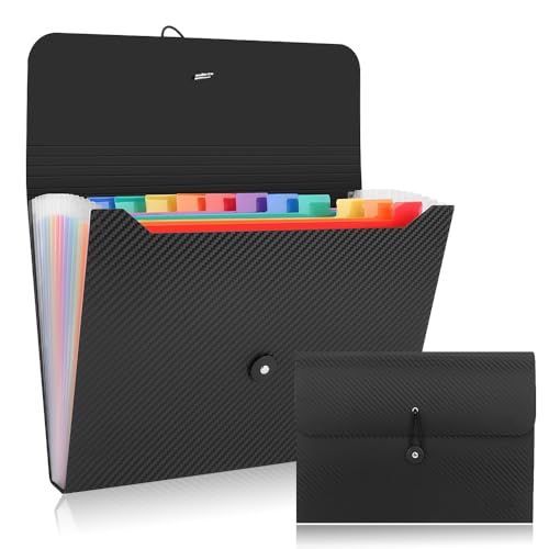 Wzhtuzi Dokumentenmappe A4, 7 Taschen Fächermappe A4 mit Upgrade-Gittermuster A4 Dokumententaschen Kunststoff Dokumentenmappe Erweiterbar Ordnungsmappe, für Büro Schule Aktenordner, Schwarzer Wzhtuzi Dokumentenmappe A4, 7 Taschen Fächermappe A4 mit Upgrade-Gittermuster A4 Dokumententaschen Kunststoff Dokumentenmappe Erweiterbar Ordnungsmappe, für Büro Schule Aktenordner, Schwarzer von Wzhtuzi