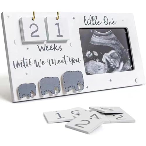 Wzhtuzi Sonogram Bilderrahmen, 24 x 12,7 cm Massivholz Ultraschall Fotorahmen mit Countdown Kalender, Vertikal und Hängende Baby First Scan Ultraschallbilder Rahmen, Geschenke für Werdende Mütter Wzhtuzi Sonogram Bilderrahmen, 24 x 12,7 cm Massivholz Ultraschall Fotorahmen mit Countdown Kalender, Vertikal und Hängende Baby First Scan Ultraschallbilder Rahmen, Geschenke für Werdende Mütter von Wzhtuzi