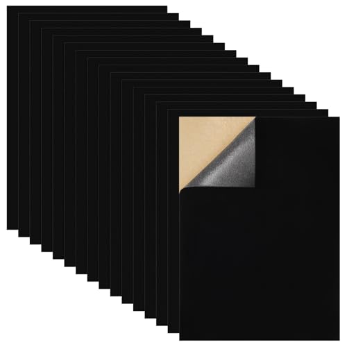 Wzone 16 Stück Samt Selbstklebend, 30×21cm Samtstoff, Samtstoff Schwarz für Schmuckkästchen, Schublade und DIY Handwerk Wzone 16 Stück Samt Selbstklebend, 30×21cm Samtstoff, Samtstoff Schwarz für Schmuckkästchen, Schublade und DIY Handwerk von Wzone