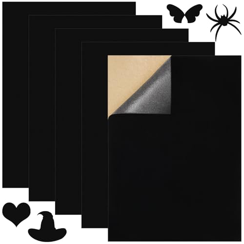 Wzone 5 Stück Samt Selbstklebend, 30×21cm Samtstoff, Samtstoff Schwarz für Schmuckkästchen, Schublade und DIY Handwerk Wzone 5 Stück Samt Selbstklebend, 30×21cm Samtstoff, Samtstoff Schwarz für Schmuckkästchen, Schublade und DIY Handwerk von Wzone