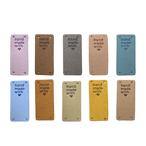 50 Stücke PU Leder handgefertigt Tag-Label Kleidung handgemachtes Etikett mit Löcher Geprägtes Etikett Verschönerung Stricken DIY zum Schmuckherstellung, Jeans Taschen Schuhe Mütze (L) 50 Stücke PU Leder handgefertigt Tag-Label Kleidung handgemachtes Etikett mit Löcher Geprägtes Etikett Verschönerung Stricken DIY zum Schmuckherstellung, Jeans Taschen Schuhe Mütze (L) von Wzong