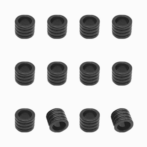 Paracord-Perlen aus Edelstahl, lose Perlen, Spalten-Abstandshalter, gerillte Rohr-Schlüsselband, 7 mm großes Loch, Metall-Abstandshalter für Paracord-Armbänder, Halsketten, Schmuckherstellung, 12 Paracord-Perlen aus Edelstahl, lose Perlen, Spalten-Abstandshalter, gerillte Rohr-Schlüsselband, 7 mm großes Loch, Metall-Abstandshalter für Paracord-Armbänder, Halsketten, Schmuckherstellung, 12 von Wzttdm
