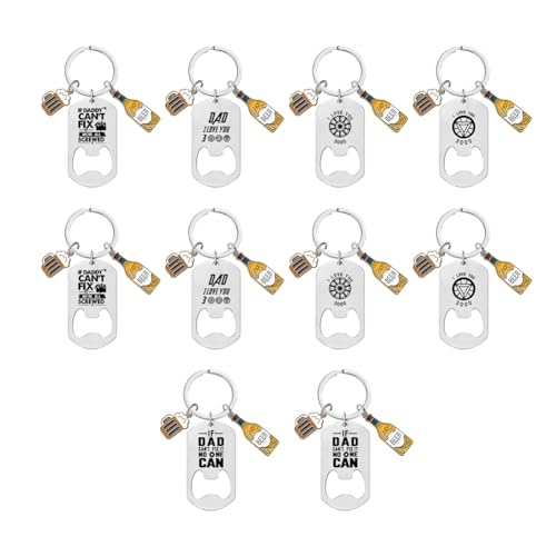 Wzxksoac 10 Geschnitzte Schlüsselanhänger, Personalisierte Flaschenöffner, Hochzeitsgeschenke, Taufgeschenke und Partysouvenirs mit Dankeskarten von Wzxksoac