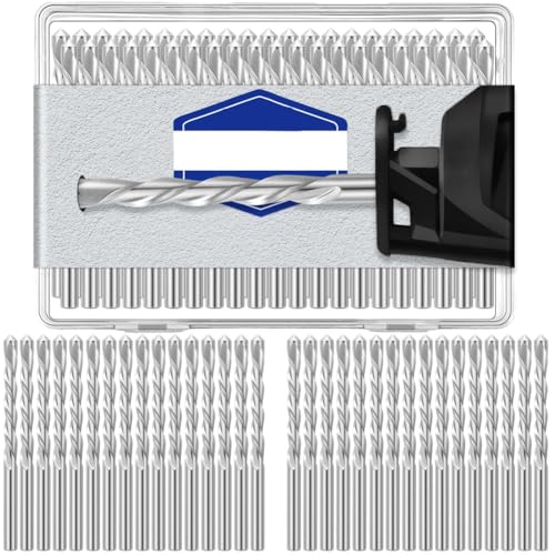 Wzxksoac 100 Stück Trockenbaubohrer, Pilot Point Schneidbohrer, Durchmesser Trockenbaufräser für Spiralsägen (5/32) von Wzxksoac