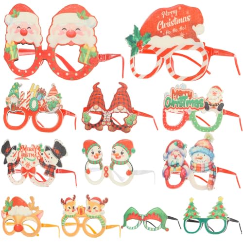 Wzxksoac 12 Stück Weihnachtsbrillen, Party-, Lustige Partys, Originelle Kostümbrillen, Foto-Requisiten Wzxksoac 12 Stück Weihnachtsbrillen, Party-, Lustige Partys, Originelle Kostümbrillen, Foto-Requisiten von Wzxksoac