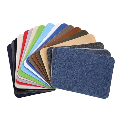 Wzxksoac 19-Teiliges Bügeleisen-Patch-Set Zur Reparatur Von Kleidung. Jeans-Patches zum Aufbügeln oder Aufnähen für Jeans-Kits. von Wzxksoac