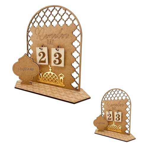 Wzxksoac 2 Stück Ramadan-Kalender, Countdown, Ramadan-Dekorationen, Ramadan-Tischdekoration für Zuhause – Ramadan-Tischdekoration – Ramadan-Geschenke für Kinder B Wzxksoac 2 Stück Ramadan-Kalender, Countdown, Ramadan-Dekorationen, Ramadan-Tischdekoration für Zuhause – Ramadan-Tischdekoration – Ramadan-Geschenke für Kinder B von Wzxksoac