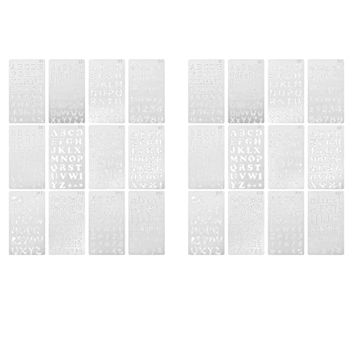 Wzxksoac 24 Stück Alphabet Schablonen Wiederverwendbare Brief Malerei Schablonen Kunststoff DIY Zeichnung SprüH Waage Vorlagen Wzxksoac 24 Stück Alphabet Schablonen Wiederverwendbare Brief Malerei Schablonen Kunststoff DIY Zeichnung SprüH Waage Vorlagen von Wzxksoac