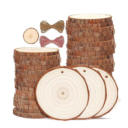 Wzxksoac 30 Stück Natürliche Runde Unvollendete Holzkreise Holzornamente Bastelbedarf 3,5-4,0 DIY und Malerei Wzxksoac 30 Stück Natürliche Runde Unvollendete Holzkreise Holzornamente Bastelbedarf 3,5-4,0 DIY und Malerei von Wzxksoac