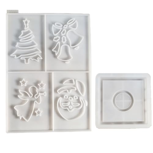 Wzxksoac 3D-Kerzenhüllen-Ornament mit Weihnachtsmotiv, Silikonformen, Projektion, Zusammengesetztes Haus, Kunstharz, Beton, Kerzenhüllenform Wzxksoac 3D-Kerzenhüllen-Ornament mit Weihnachtsmotiv, Silikonformen, Projektion, Zusammengesetztes Haus, Kunstharz, Beton, Kerzenhüllenform von Wzxksoac