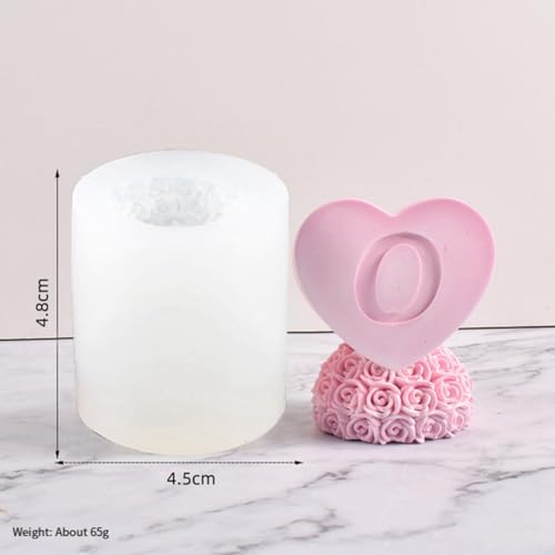 Wzxksoac 4 Stück Kerzen-Silikonform mit Liebe, Aromatherapie-Kerzenform für Hochzeit, Valentinstag Wzxksoac 4 Stück Kerzen-Silikonform mit Liebe, Aromatherapie-Kerzenform für Hochzeit, Valentinstag von Wzxksoac
