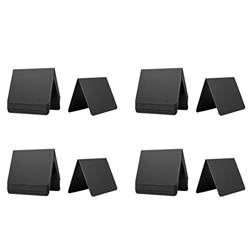 Wzxksoac 48 STÜCKE Mini Tafel 4X3 Kleine Tafel Kreide Zeichen Lebensmittel Etiketten für Party Buffet Tische, Einfach zu Schreiben von Wzxksoac