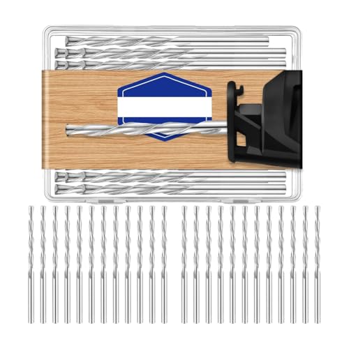Wzxksoac 50 Stück 1/8 Bohrer für und Kunststoff Führungspunkt Schneidbits Durchmesser Holzfräser, Zur Verwendung mit Spiralsäge von Wzxksoac
