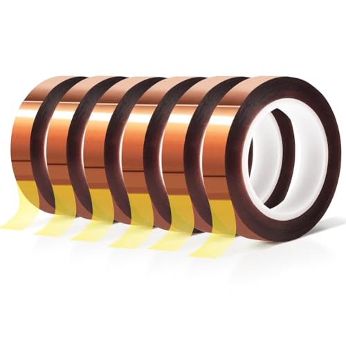 Wzxksoac 6 Rollen 10mm X 33m Hitzeklebeband Hochtemperaturbeständiges Klebeband Wärmeübertragungsband für Hitzesublimationspresse Vinyl, Einfach zu Verwenden, Feine Verarbeitung Wzxksoac 6 Rollen 10mm X 33m Hitzeklebeband Hochtemperaturbeständiges Klebeband Wärmeübertragungsband für Hitzesublimationspresse Vinyl, Einfach zu Verwenden, Feine Verarbeitung von Wzxksoac