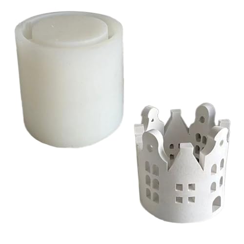 Wzxksoac Gips-Kieselgel-Form, Hausring, Kerzenständer-Form, Liebesring, Dekorationsform A von Wzxksoac