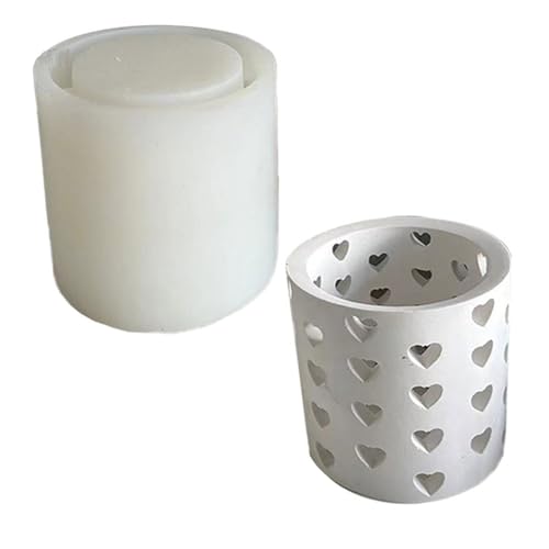 Wzxksoac Gips-Kieselgel-Form, Hausring, Kerzenständer-Form, Liebesring, Dekorationsform B von Wzxksoac