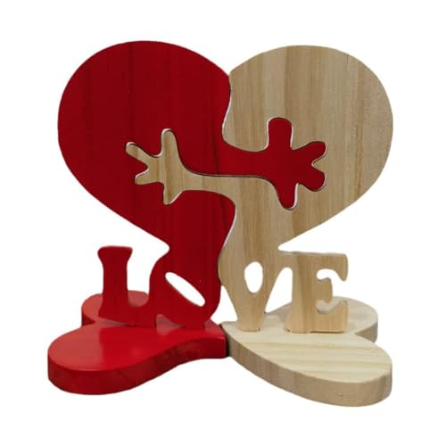Wzxksoac Holzpuzzleblock „Liebe, Dekorative Ornamentskulptur, Holzornamente Wzxksoac Holzpuzzleblock „Liebe, Dekorative Ornamentskulptur, Holzornamente von Wzxksoac