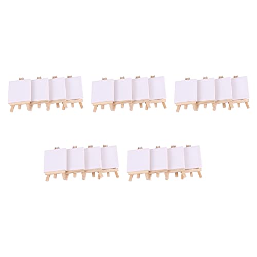 Wzxksoac Mini-Staffelei für Künstler, 12,7 cm + 7,6 x 7,6 cm, Mini-Leinwand-Set, Malerei, Basteln, Zeichnen, kleine Tischstaffelei, Geschenk, 120 Stück Wzxksoac Mini-Staffelei für Künstler, 12,7 cm + 7,6 x 7,6 cm, Mini-Leinwand-Set, Malerei, Basteln, Zeichnen, kleine Tischstaffelei, Geschenk, 120 Stück von Wzxksoac
